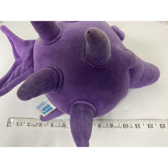 Funny Friends Fish Plush Purple Blue Eyes 8" x 14" Soft Jennifer Mazur Toy - Picture 11 of 13